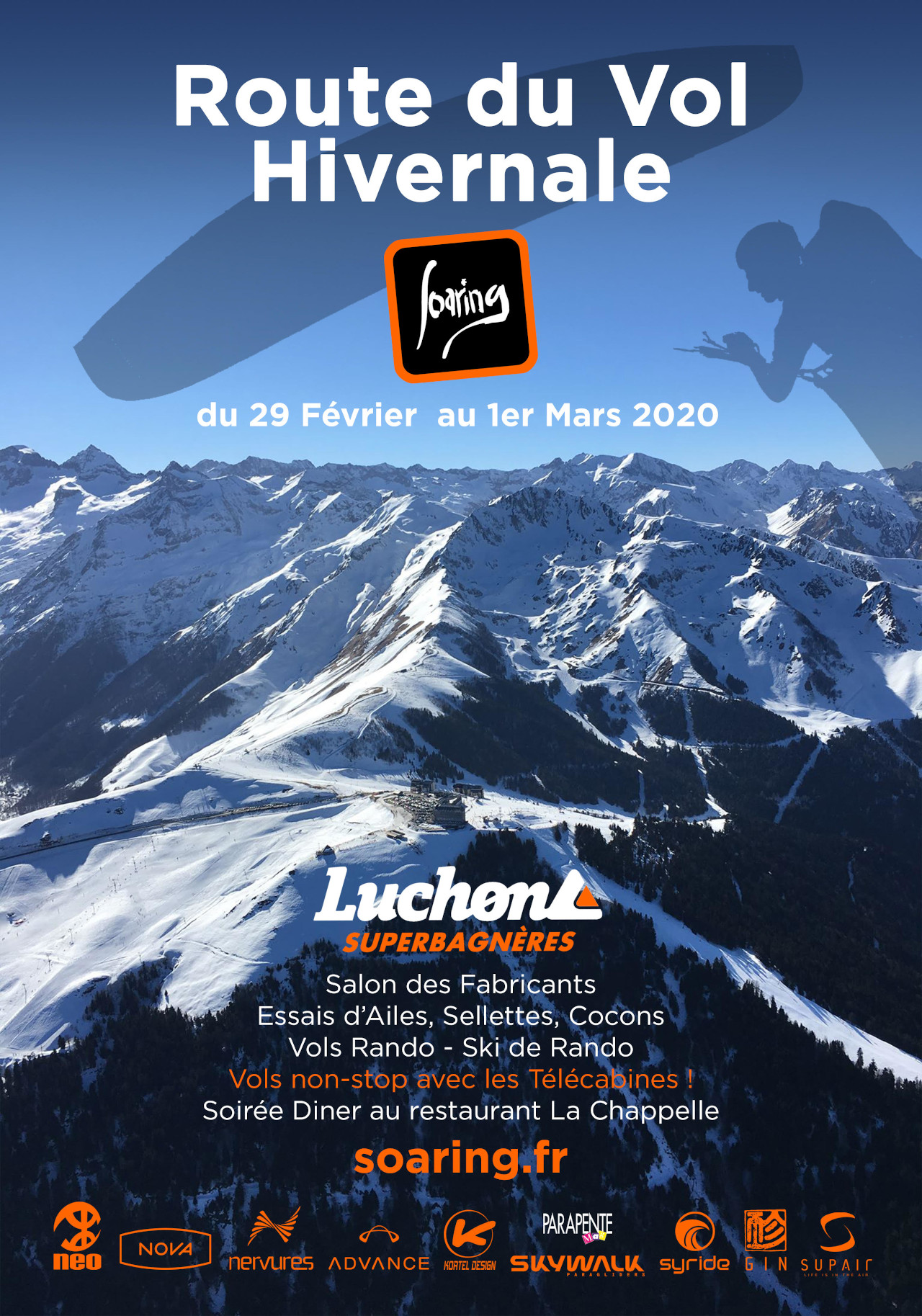 Route du vol HIVERNALE 2020