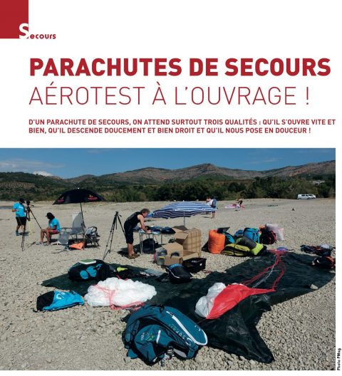 PMAG193 - Parachutes de secours - Aerotest à l'ouvrage